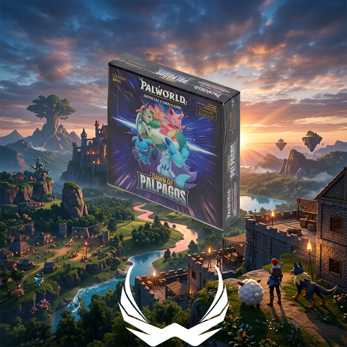 Palworld Official Card Game - Set 01 - Dawn of Palpagos - Booster Box (12x Packs) (MISPRINT)