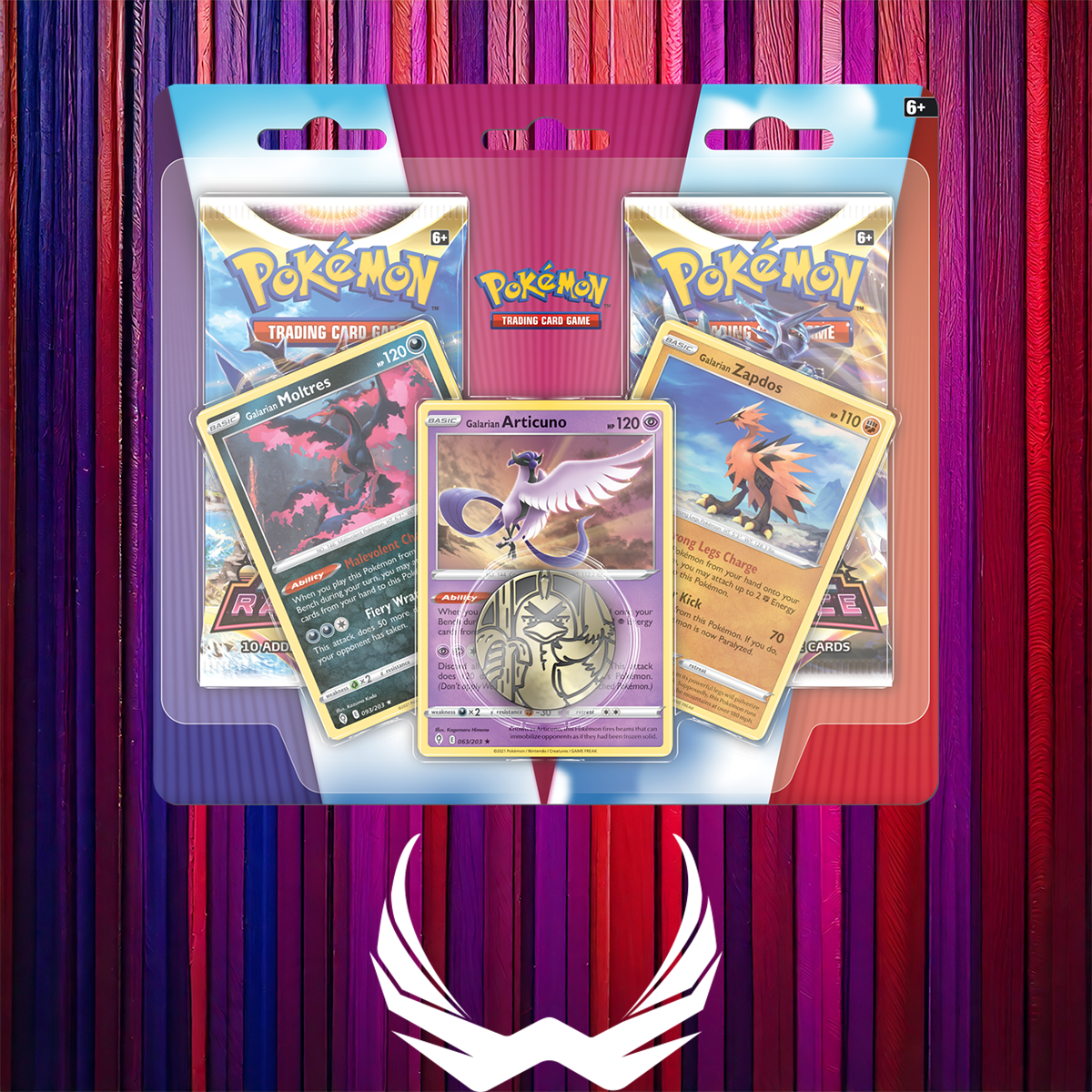 Pokemon Enhanced Blister 2-Pack Booster Galarian Birds