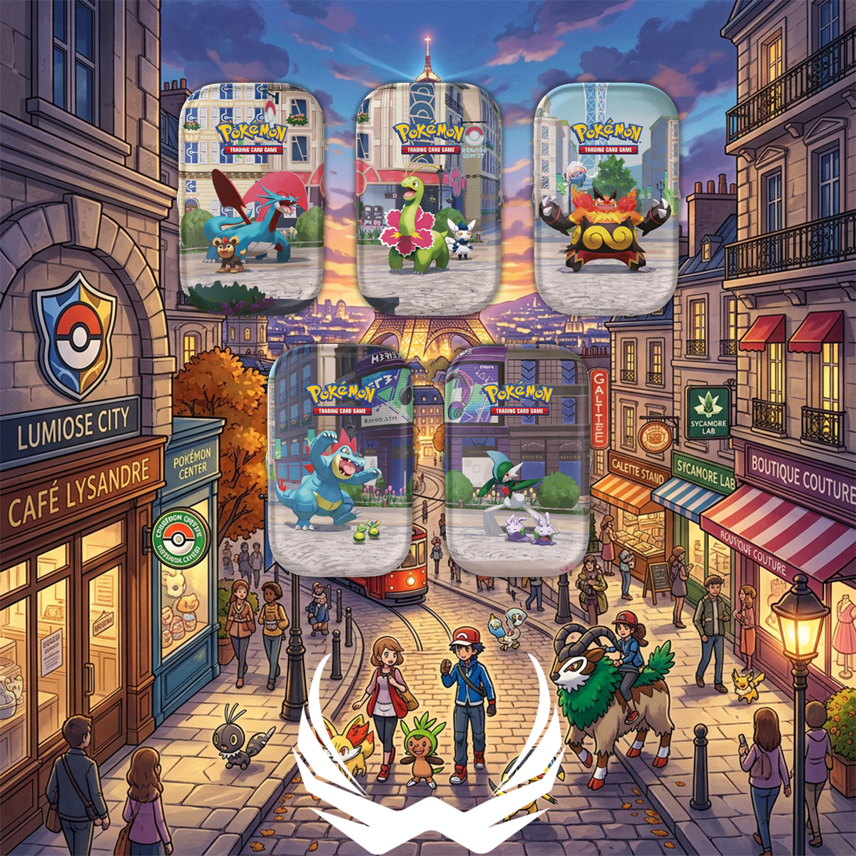 Pokémon TCG: : Lumiose City - Mini Tins Set of all 5 Artworks
