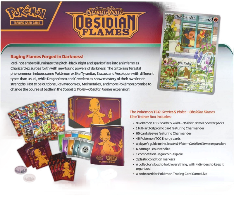 Pokemon Scarlet & Violet Obsidian Flames: Elite Trainer Box