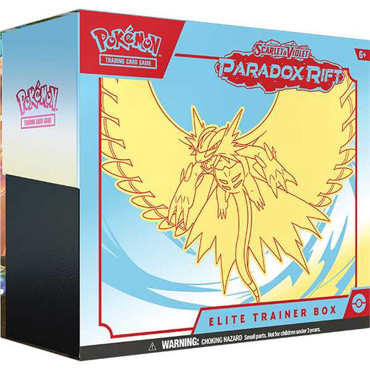 Pokemon Scarlet & Violet Paradox Rift: Elite Trainer Box (Blue & Yellow)