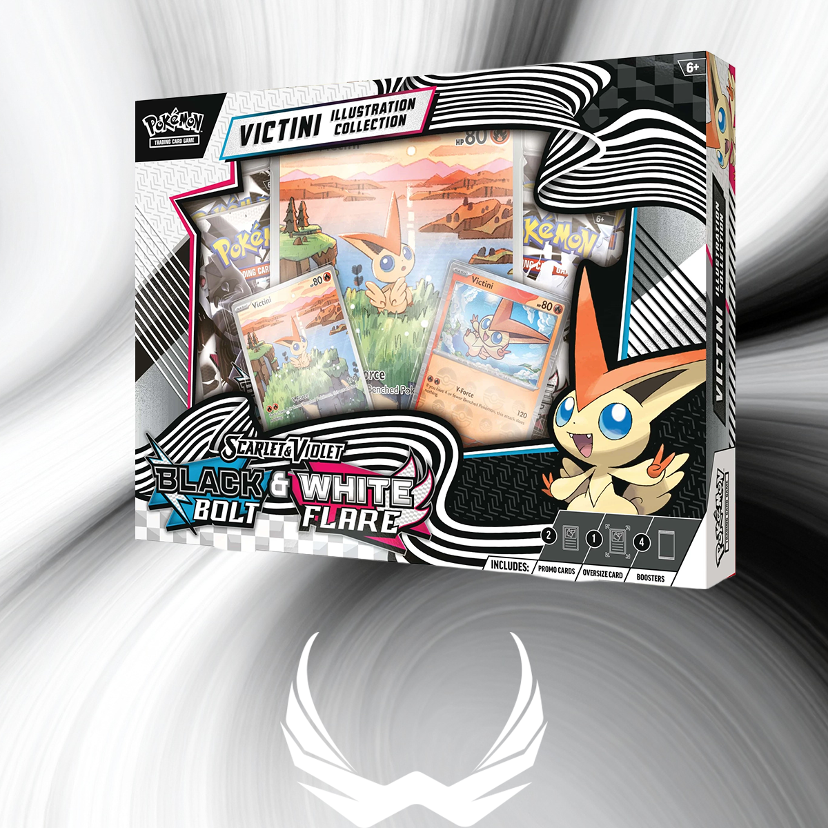 PRE-ORDER - Pokémon TCG: Scarlet & Violet 10.5 - Black Bolt & White Flare Unova Victini Illustration Collection