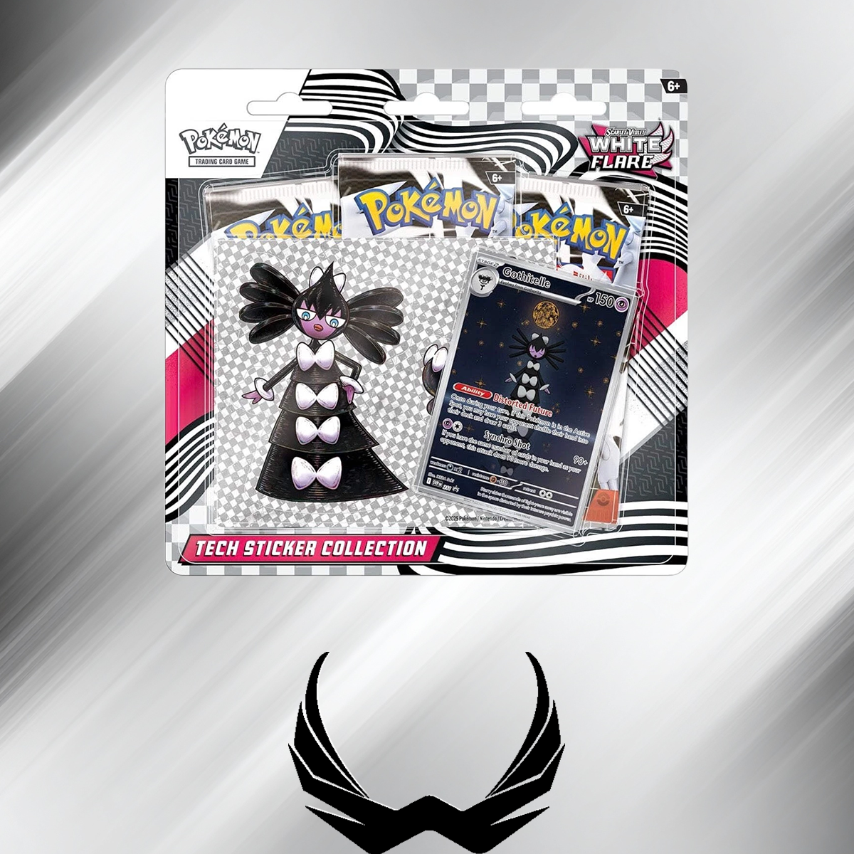 Pokemon Scarlet & Violet White Flare Tech Sticker Collection Gothitelle