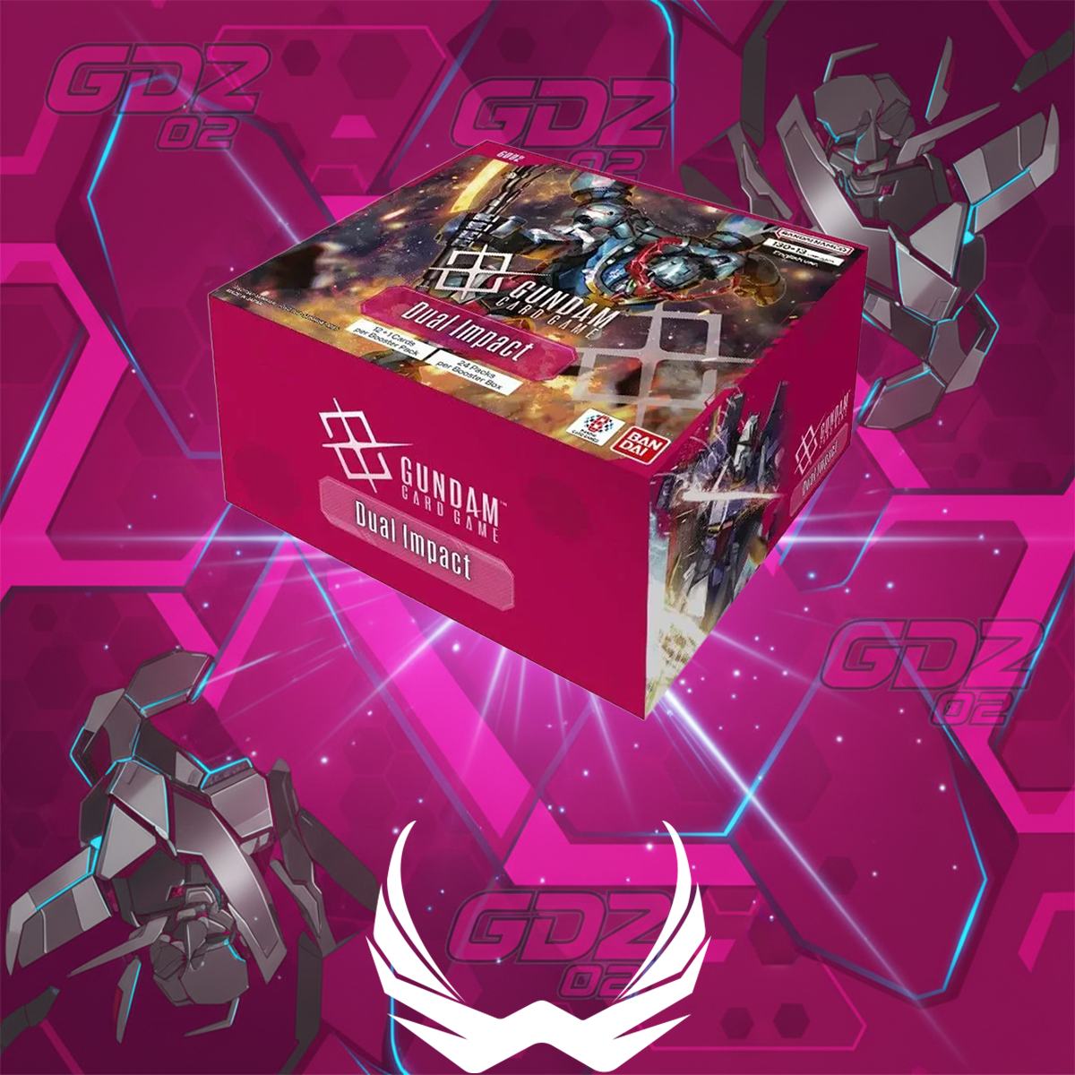 Gundam Card Game Dual Impact Booster Box GD02 (24 Packs) | Sealed Wright Cards Gundam Card Game Dual Impact Booster Box GD02 (24 Packs) | Sealed Wright Cards