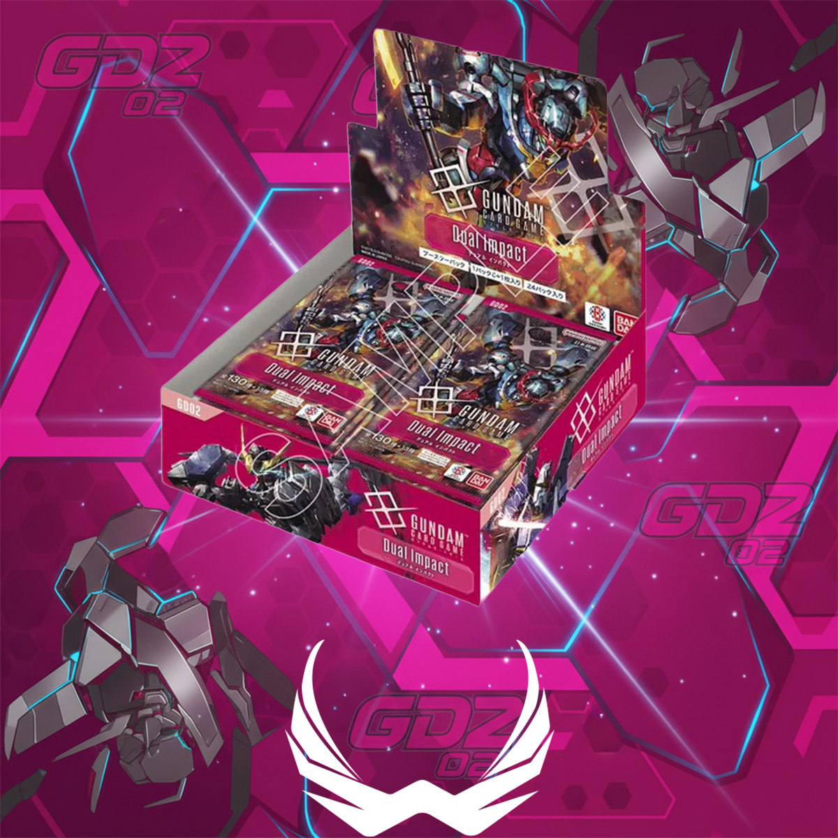 gundam cg : dual impact booster box Gundam Card Game Dual Impact Booster Box GD02 (24 Packs)