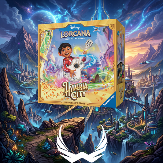 Disney Lorcana Trading Card Game Illumineer's Trove Set Hyperia City